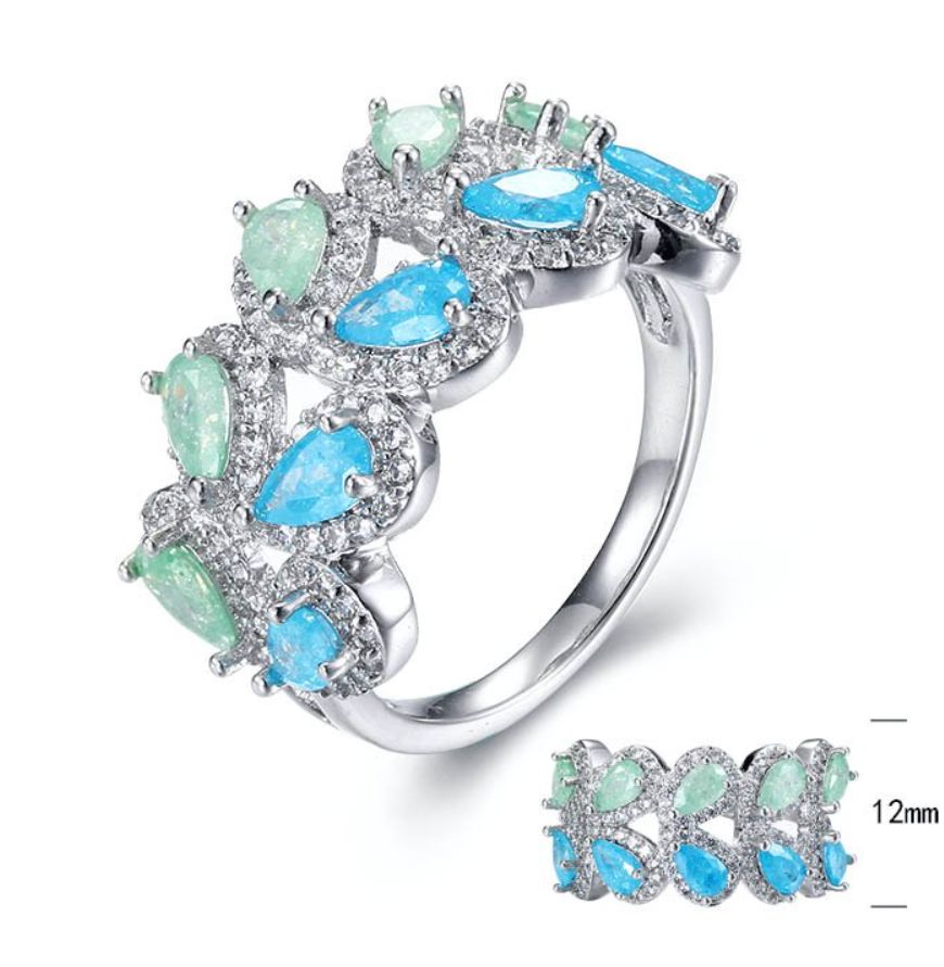 SJ30230, Ladies' Moissanite Ring, S925, Rhodium Plated, White, 5.76g