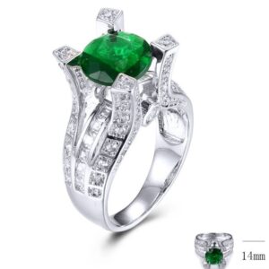 SJ32704, Ladies' Moissanite Ring, S925, Rhodium Plated, White, 8.49g