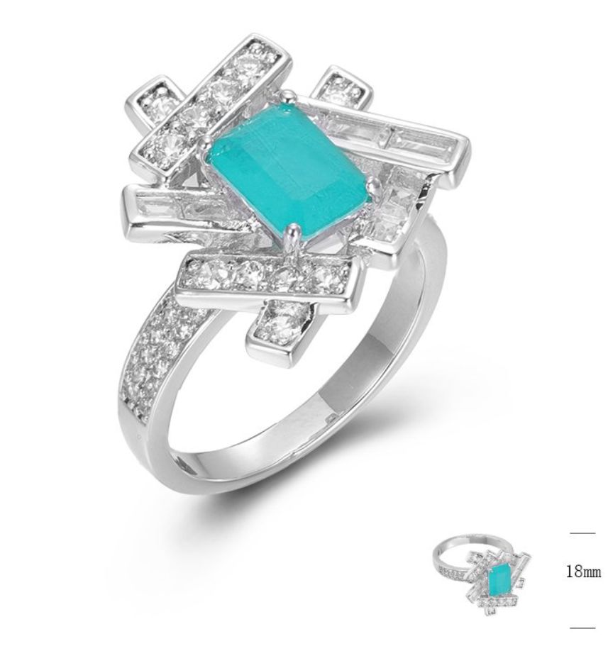 SJ45652, Ladies' Moissanite Ring, S925, Rhodium Plated, White, 5.93g