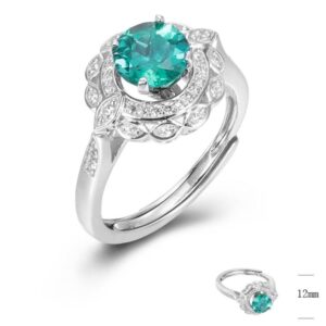 SJ01329, Ladies' Moissanite Ring, S925, Rhodium Plated, White, 5.5g