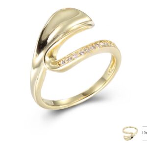 SJ42822, Ladies' Moissanite Ring, S925, Rhodium Plated, White, 3.46g
