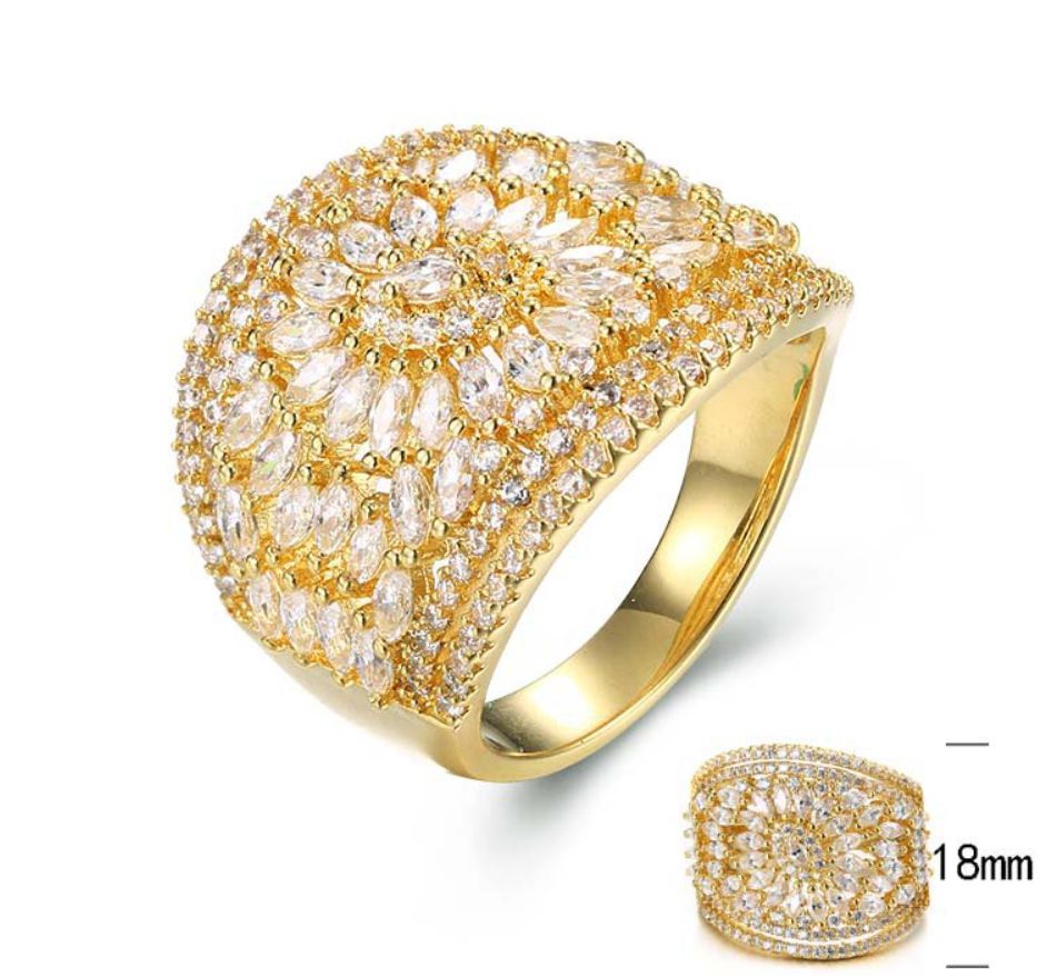 SJ30362, Ladies' Moissanite Ring, S925, Rhodium Plated, White, 6.13g
