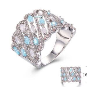 SJ30053, Ladies' Moissanite Ring, S925, Rhodium Plated, White, 6.91g