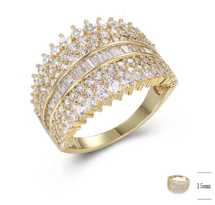 SJ40194, Ladies' Moissanite Ring, S925, Rhodium Plated, White, 5.04g