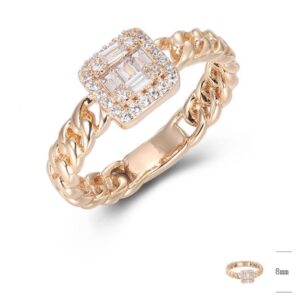 SJ44617, Ladies' Moissanite Ring, S925, Rhodium Plated, White, 2.91g