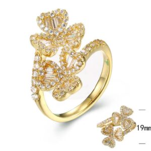SJ30181, Ladies' Moissanite Ring, S925, Rhodium Plated, White, 3.62g