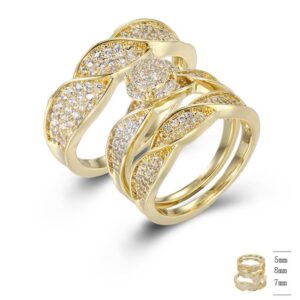 SJ42326, Ladies' Moissanite Ring, S925, Rhodium Plated, White, 8.03g