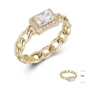 SJ43263, Ladies' Moissanite Ring, S925, Rhodium Plated, White, 2.6g