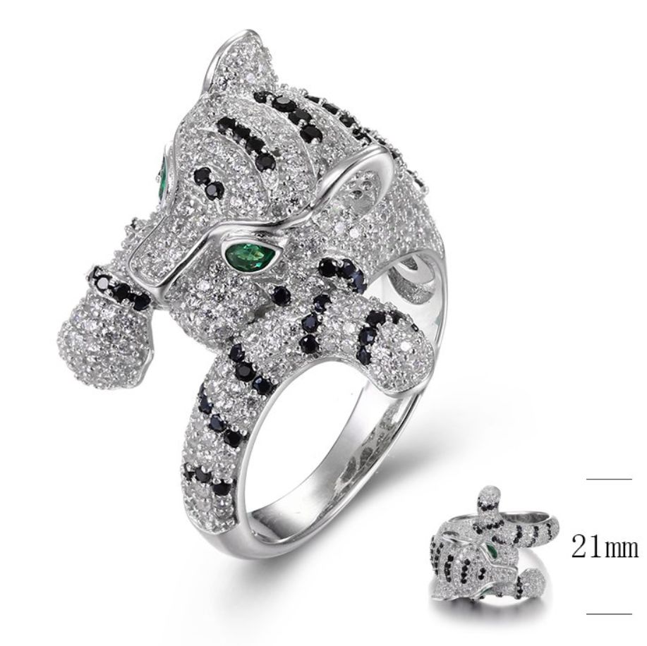 SJ33561, Ladies' Moissanite Ring, S925, Rhodium Plated, White, 6.98g