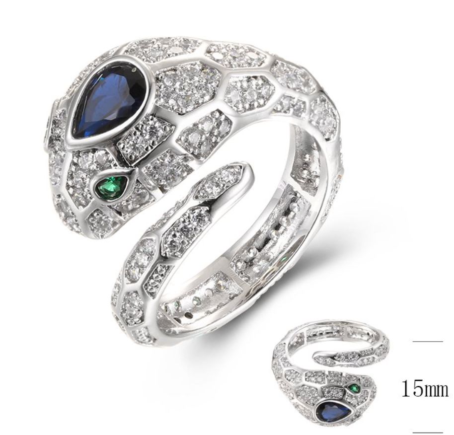 SJ38280, Ladies' Moissanite Ring, S925, Rhodium Plated, White, 6.17g