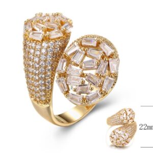 SJ35544, Ladies' Moissanite Ring, S925, Rhodium Plated, White, 6.76g