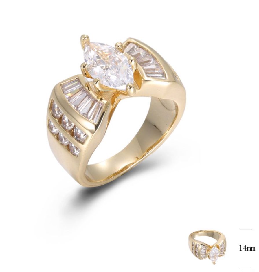SJ46122, Ladies' Moissanite Ring, S925, Rhodium Plated, White, 8.39g