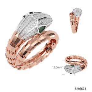 SJ46674, Ladies' Moissanite Ring, S925, Rhodium Plated, White, 4.39g