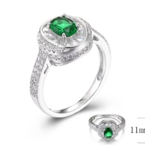 SJ33444, Ladies' Moissanite Ring, S925, Rhodium Plated, White, 3.52g
