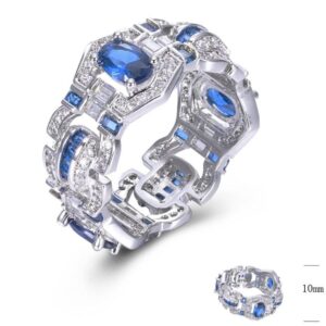 SJ46681, Ladies' Moissanite Ring, S925, Rhodium Plated, White, 5.06g
