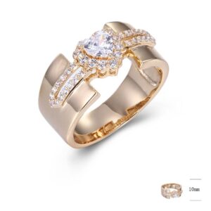 SJ43824, Ladies' Moissanite Ring, S925, Rhodium Plated, White, 5.76g