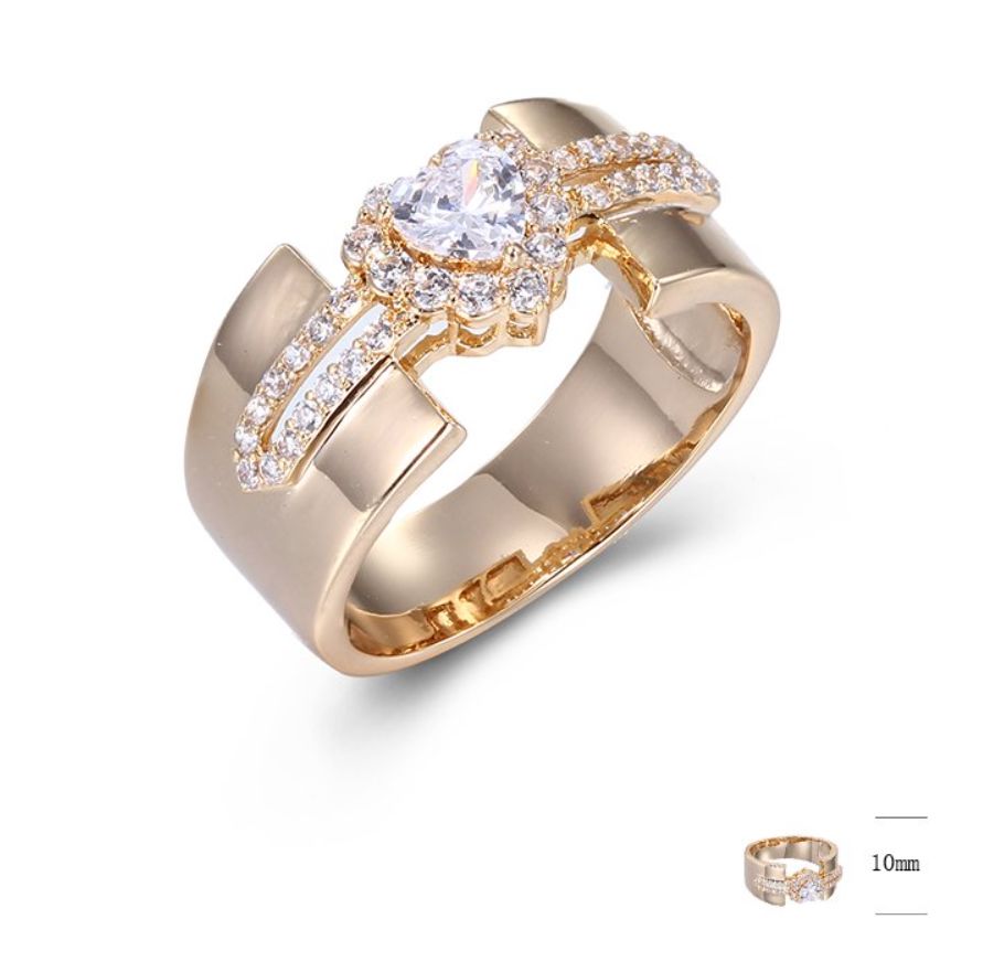 SJ43824, Ladies' Moissanite Ring, S925, Rhodium Plated, White, 5.76g