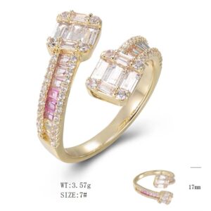 SJ50617, Ladies' Moissanite Ring, S925, Rhodium Plated, White, 3.81g
