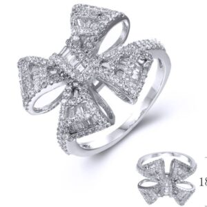 SJ37370, Ladies' Moissanite Ring, S925, Rhodium Plated, White, 5.19g