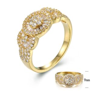 SJ30254, Ladies' Moissanite Ring, S925, Rhodium Plated, White, 3.5g