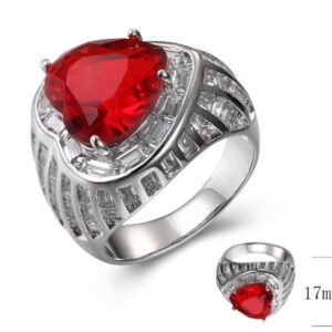 SJ39456, Ladies' Moissanite Ring, S925, Rhodium Plated, White, 10.42g