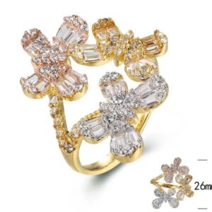 SJ30284, Ladies' Moissanite Ring, S925, Rhodium Plated, White, 4.47g