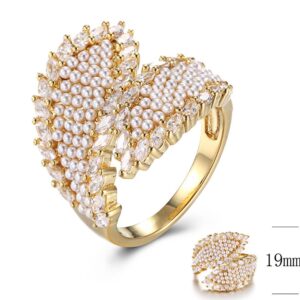 SJ30524, Ladies' Moissanite Ring, S925, Rhodium Plated, White, 7.6g