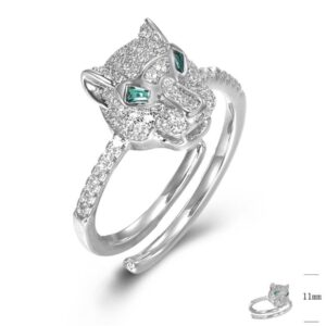 SJ44771, Ladies' Moissanite Ring, S925, Rhodium Plated, White, 3.6g