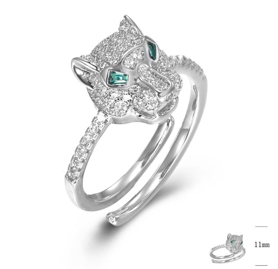 SJ44771, Ladies' Moissanite Ring, S925, Rhodium Plated, White, 3.6g