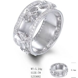 SJ53682, Ladies' Moissanite Ring, S925, Rhodium Plated, White, 5.24g