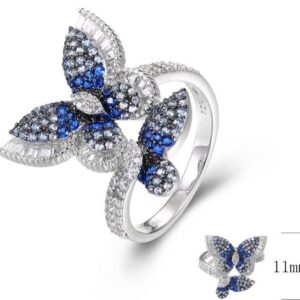 SJ35033, Ladies' Moissanite Ring, S925, Rhodium Plated, White, 4.59g
