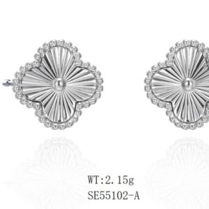 SE55102, Ladies' Moissanite Ring, S925, Rhodium Plated, White, 1.93g