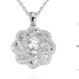 SN27779, Ladies' Moissanite Ring, S925, Rhodium Plated, White, 6.45g