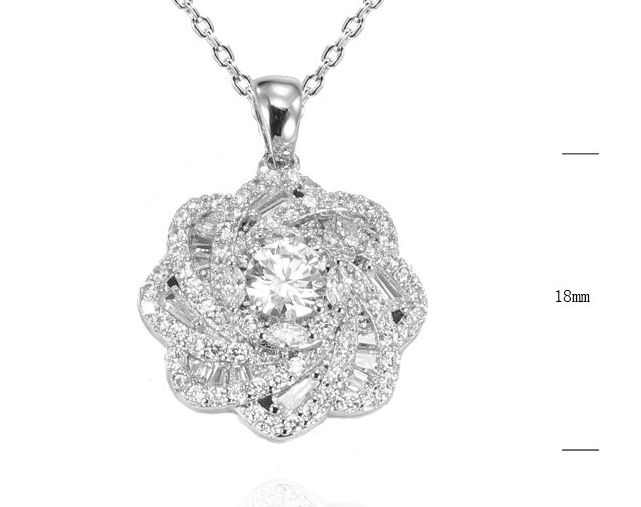 SN27779, Ladies' Moissanite Ring, S925, Rhodium Plated, White, 6.45g
