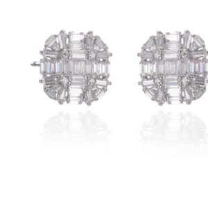 SE46112, Ladies' Moissanite Ring, S925, Rhodium Plated, White, 3.55g