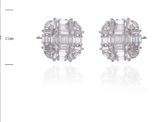 SE46112, Ladies' Moissanite Ring, S925, Rhodium Plated, White, 3.55g