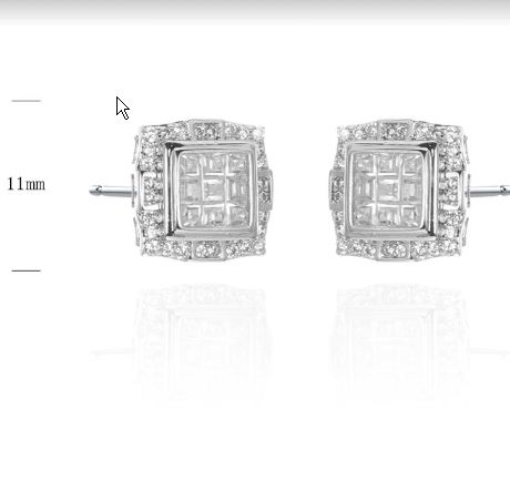 SE39785, Ladies' Moissanite Ring, S925, Rhodium Plated, White, 4.05g