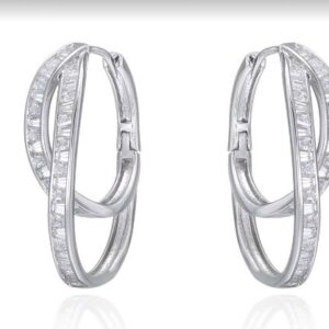 SE81193, Ladies' Moissanite Ring, S925, Rhodium Plated, White, 4.53g