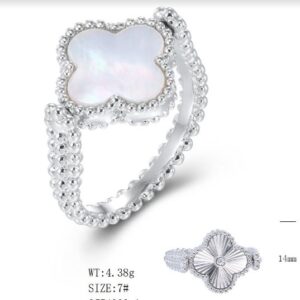 SJ54988, Ladies' Moissanite Ring, S925, Rhodium Plated, White, 4.65g