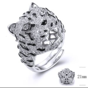 SJ39263, Ladies' Moissanite Ring, S925, Rhodium Plated, White, 11.56g