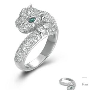 SJ44945, Ladies' Moissanite Ring, S925, Rhodium Plated, White, 5.47g