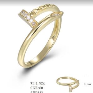 SJ52843, Ladies' Moissanite Ring, S925, Rhodium Plated, White, 1.97g