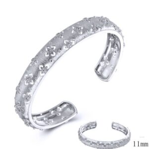 SA04190, Ladies' Moissanite Ring, S925, Rhodium Plated, White, 17.04g