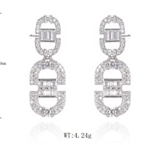 SE45751, Ladies' Moissanite Ring, S925, Rhodium Plated, White, 4.43g