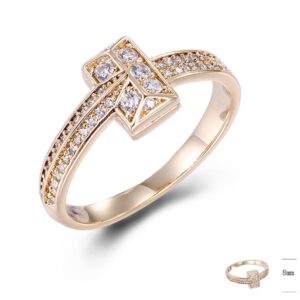 SJ43365, Ladies' Moissanite Ring, S925, Rhodium Plated, White, 2.41g