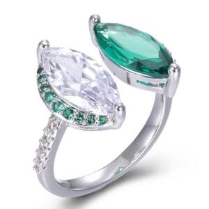 SJ46435, Ladies' Moissanite Ring, S925, Rhodium Plated, White, 3.44g