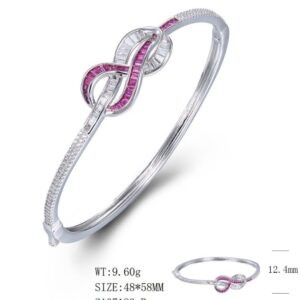 SA07183, Ladies' Moissanite Ring, S925, Rhodium Plated, White, 9.7g