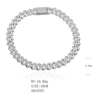 SB18767, Ladies' Moissanite Ring, S925, Rhodium Plated, White, 12.08g
