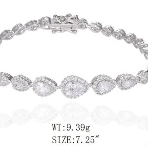 SB17515, Ladies' Moissanite Ring, S925, Rhodium Plated, White, 9.04g