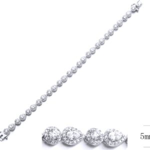 SB10960, Ladies' Moissanite Ring, S925, Rhodium Plated, White, 11.31g